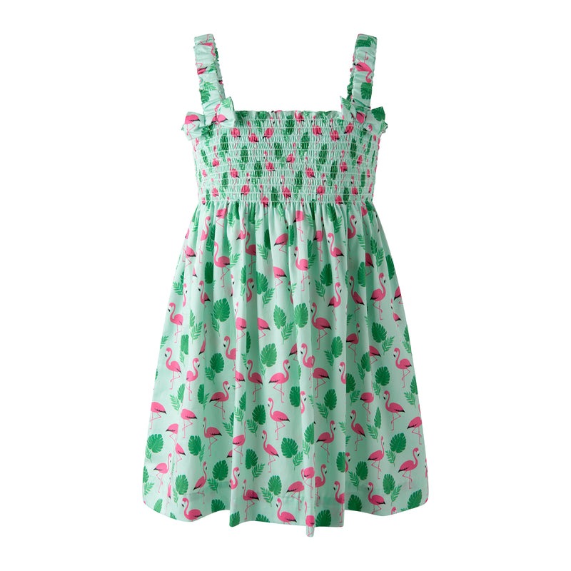 Green Flamingo Sundress
