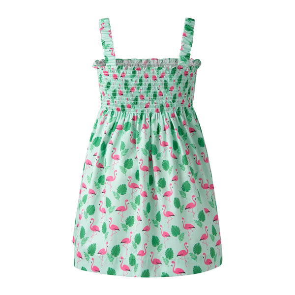 Green Flamingo Sundress