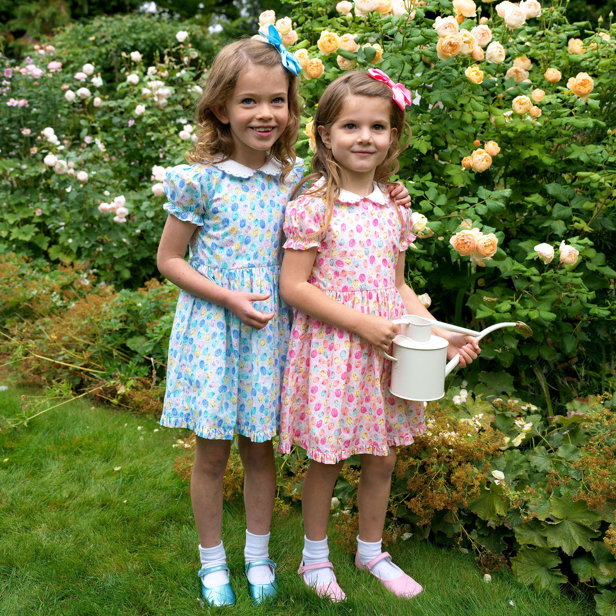 Scalloped Collar Blue Tulip Dress