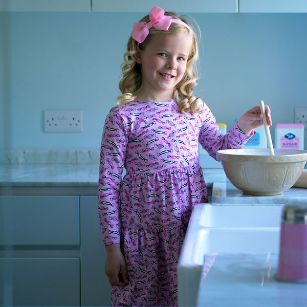 Sweetie Tiered Jersey Dress