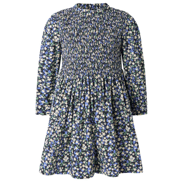 Floral Berry Ruched Dress