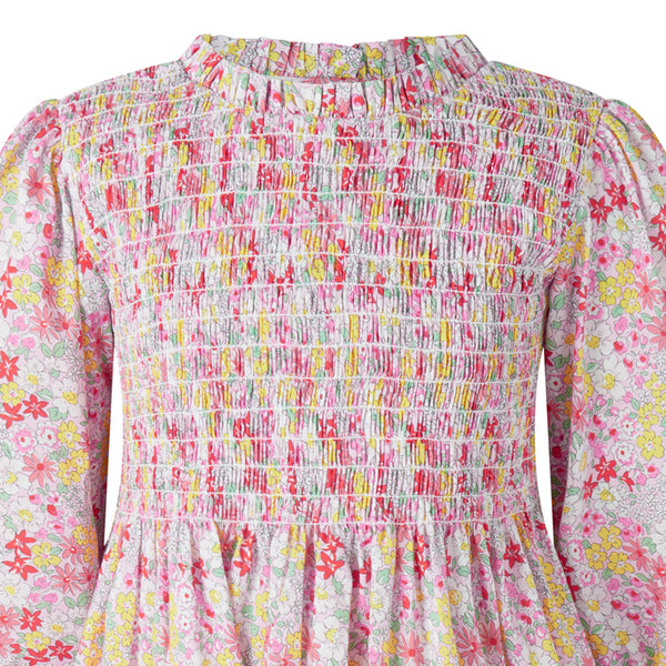 Ditsy Garden Ruched Dress
