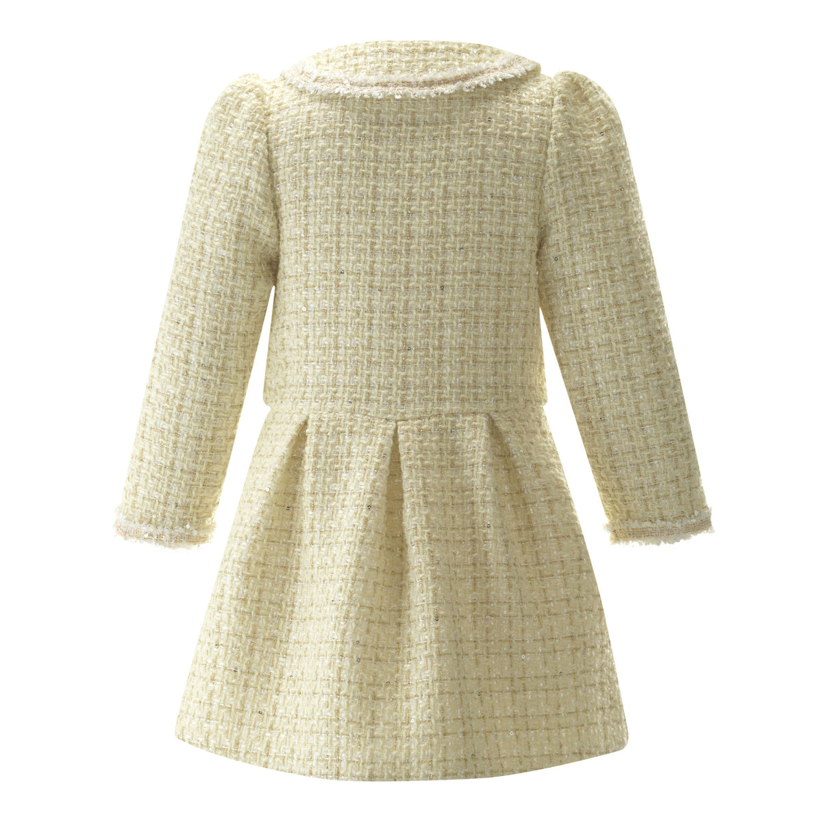 Ivory Tweed Dress