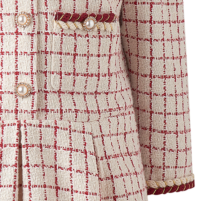 Check Tweed Dress