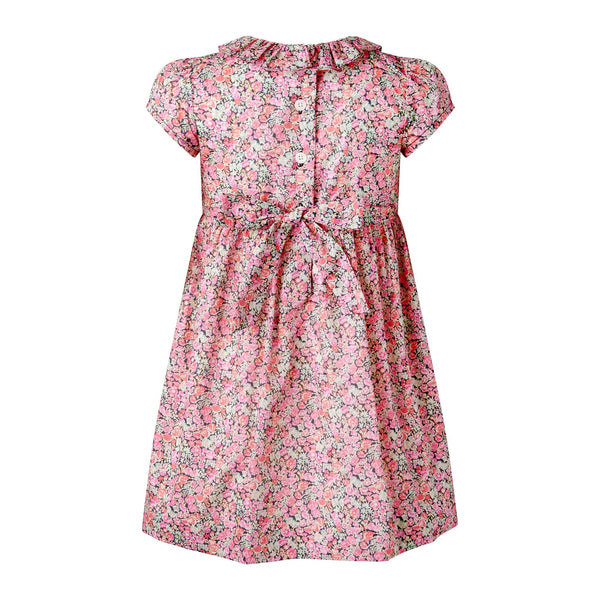 Mini Floral Frill Collar Dress