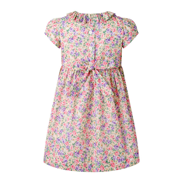 Vintage Floral Frill Collar Dress