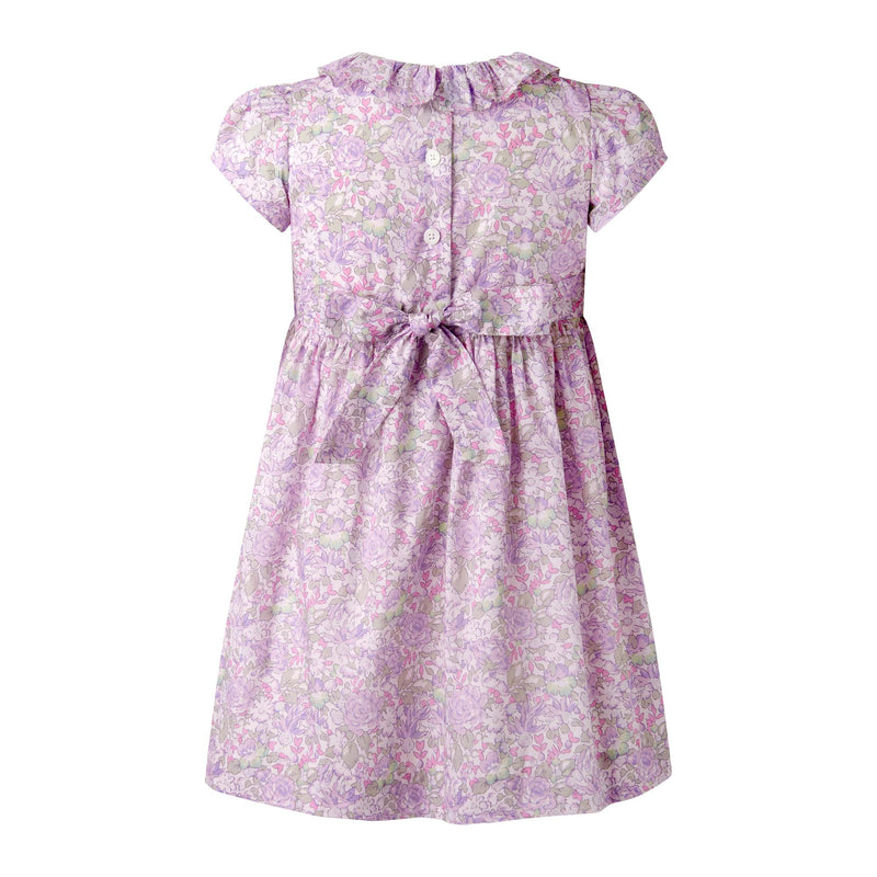 Hydrangea Frill Collar Dress