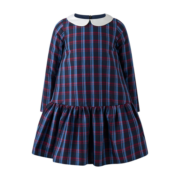 Drop Hem Check Dress
