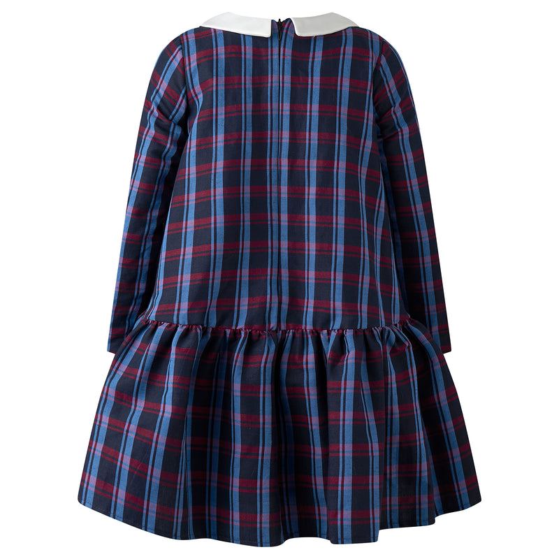 Drop Hem Check Dress