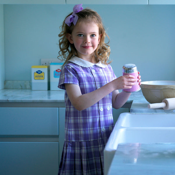 Check Pleated Dress