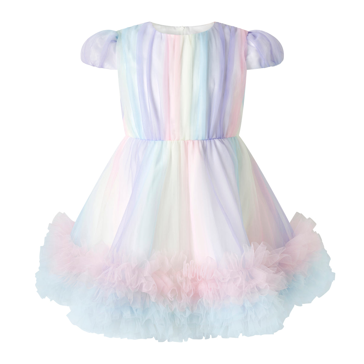 Rainbow Tulle Party Dress