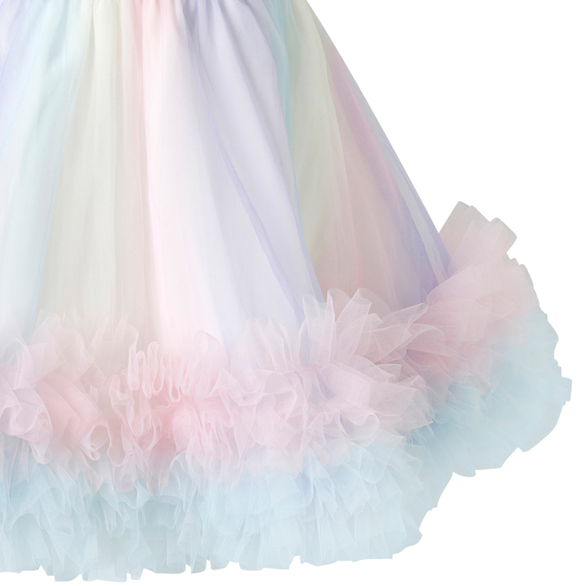 Rainbow Tulle Party Dress