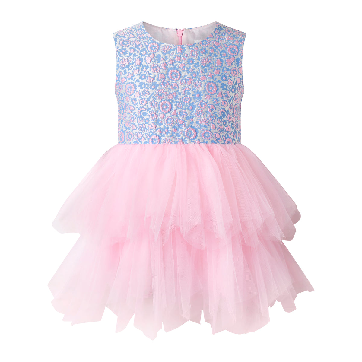 Floral Damask Tulle Dress