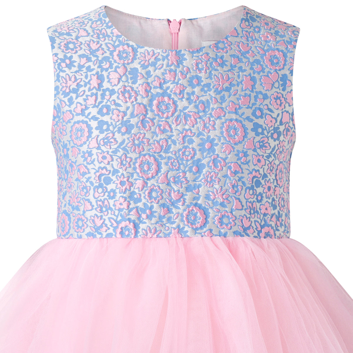 Floral Damask Tulle Dress