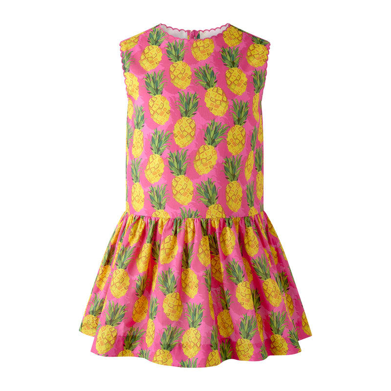Pink Scalloped Pineapple Dress