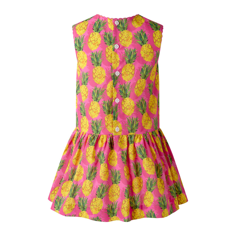 Pink Scalloped Pineapple Dress