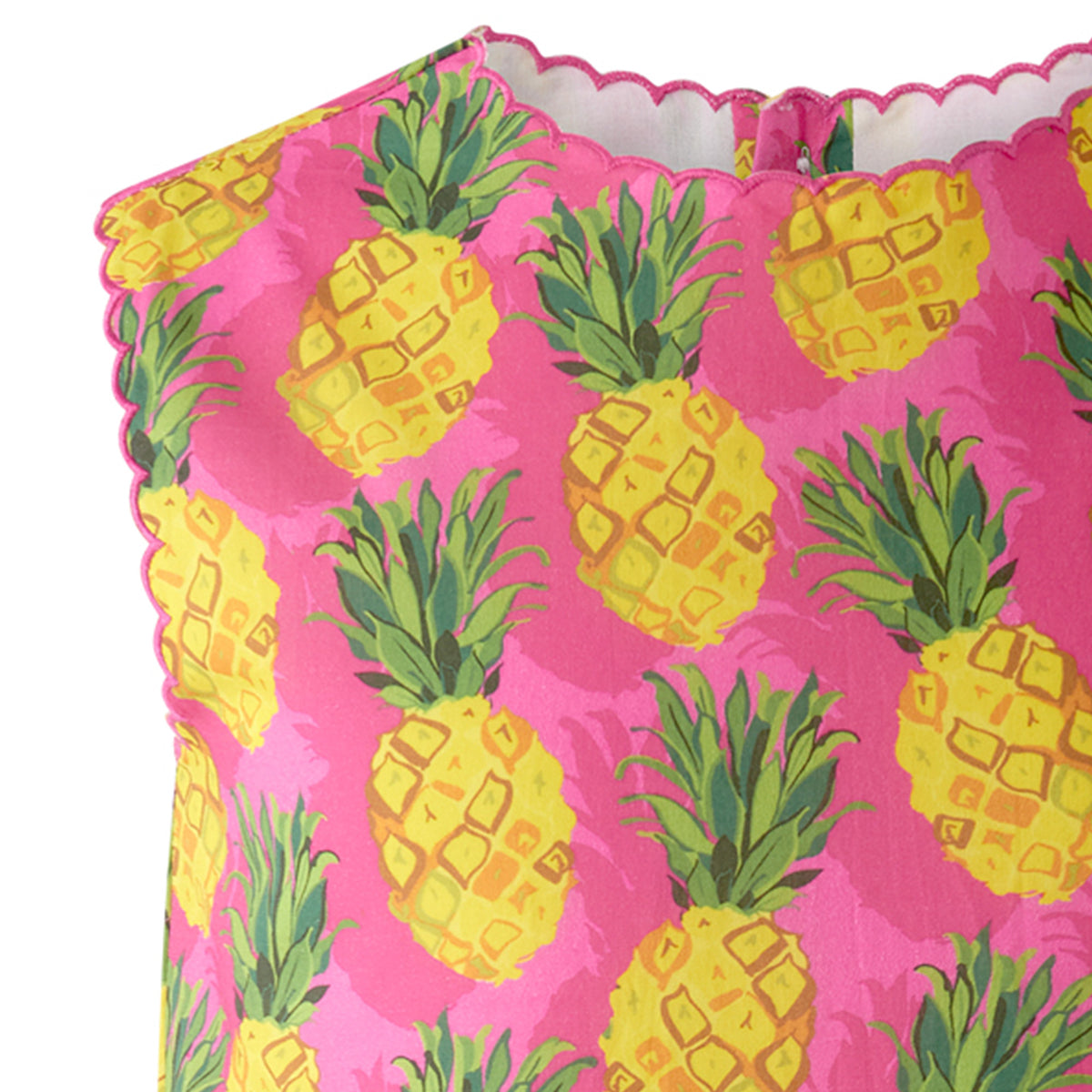 Pink Scalloped Pineapple Dress