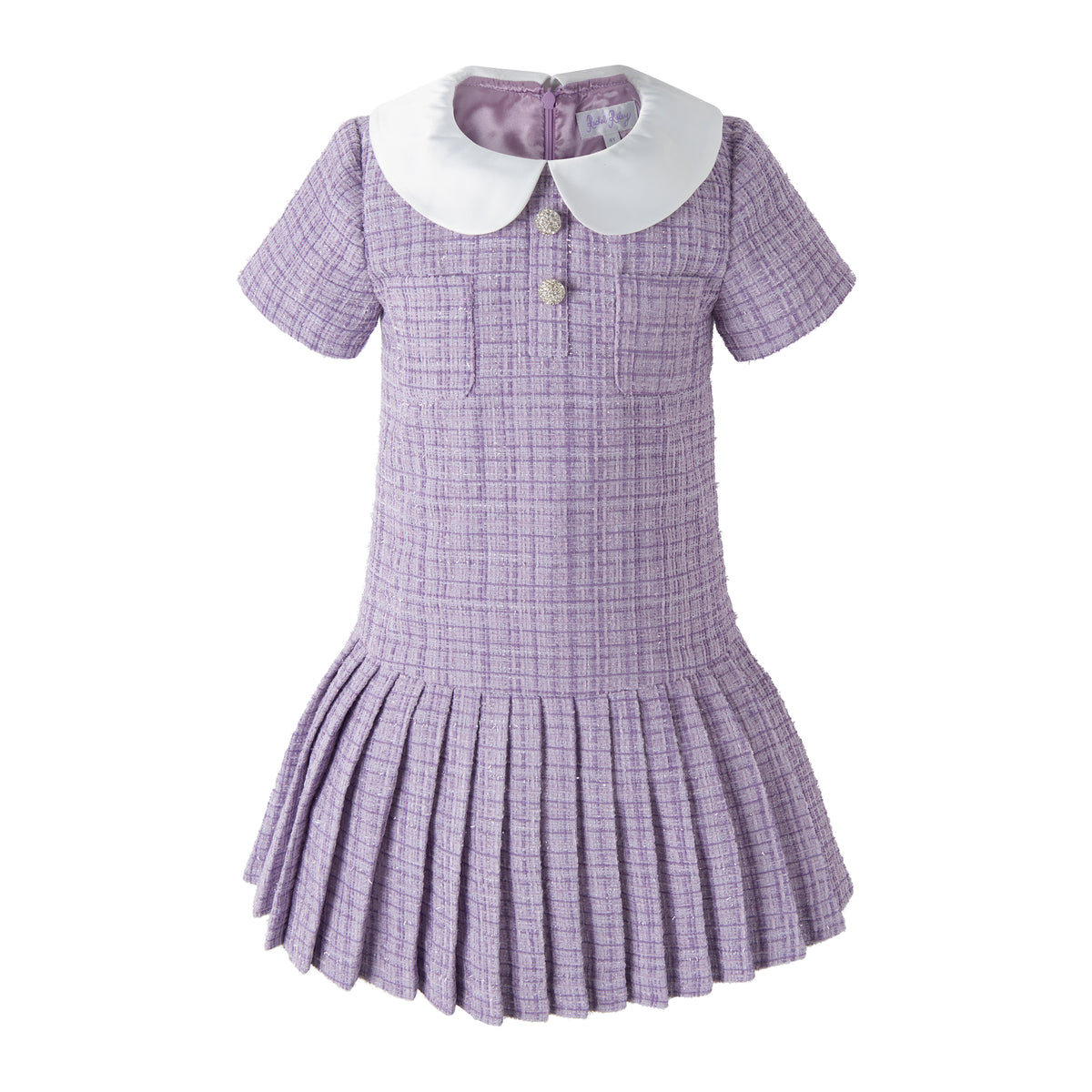 Peter Pan Collar Tweed Dress