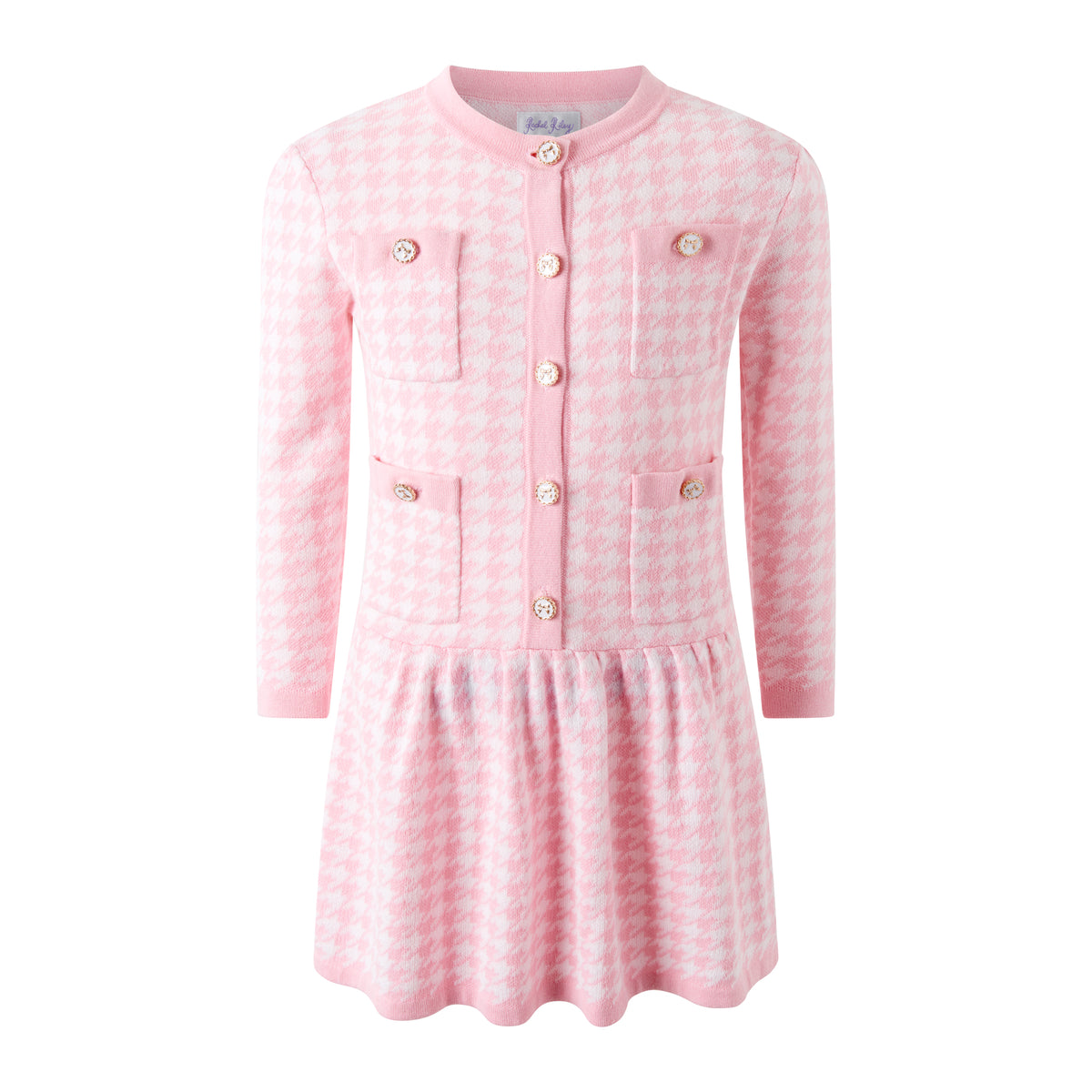 Houndstooth Knit Dress