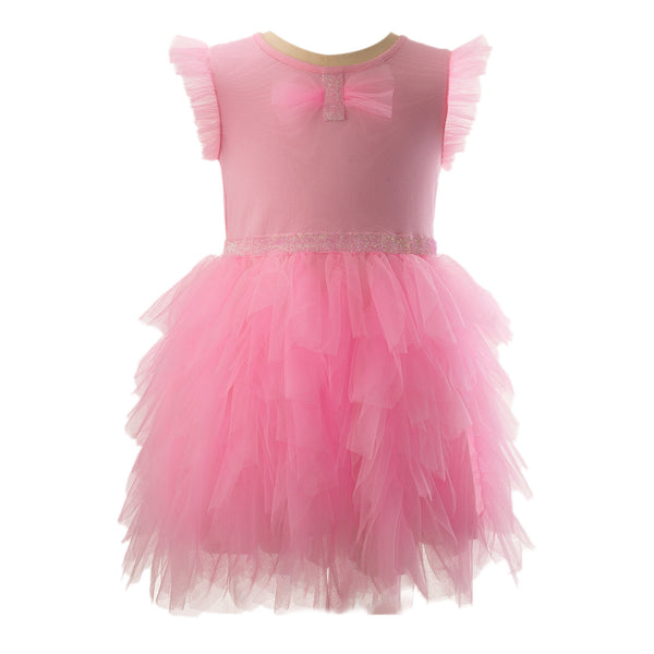 Pink Sparkle Ribbon Tutu Dress