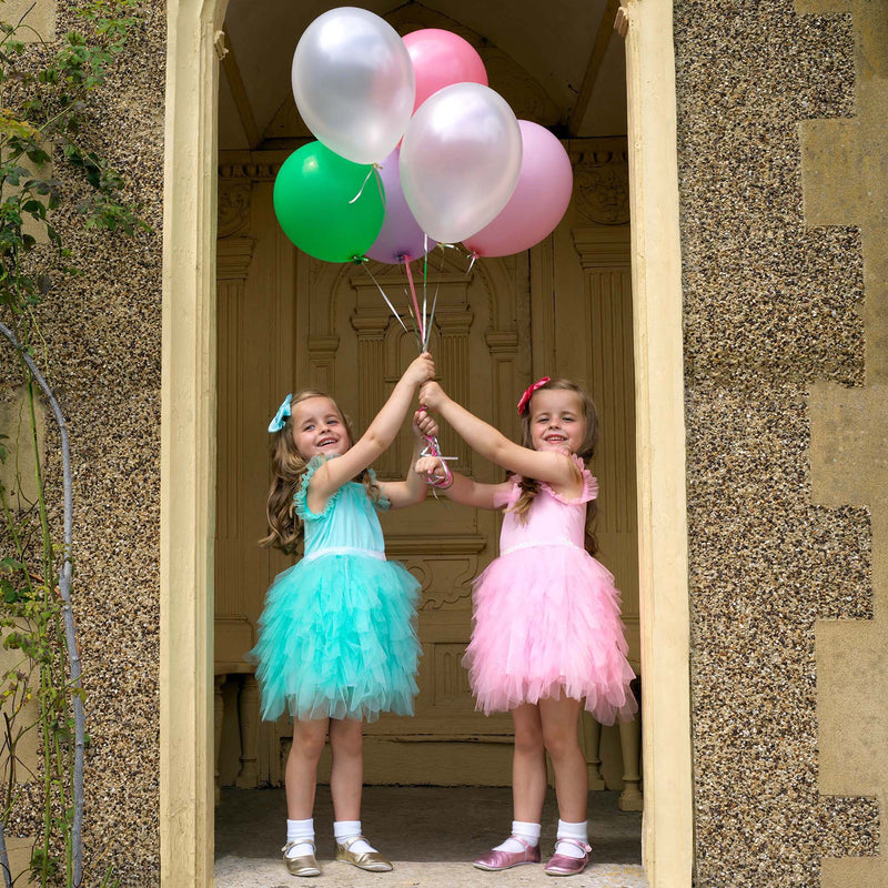 Mint Sparkle Ribbon Tutu Dress