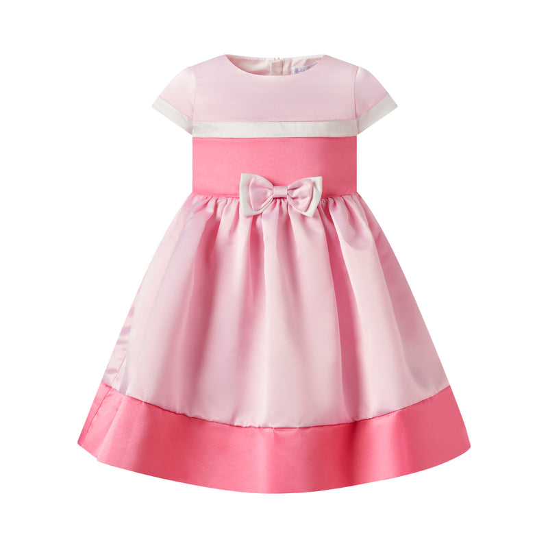 Satin Stripe Party Dress