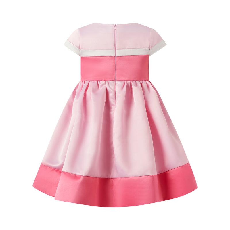 Satin Stripe Party Dress