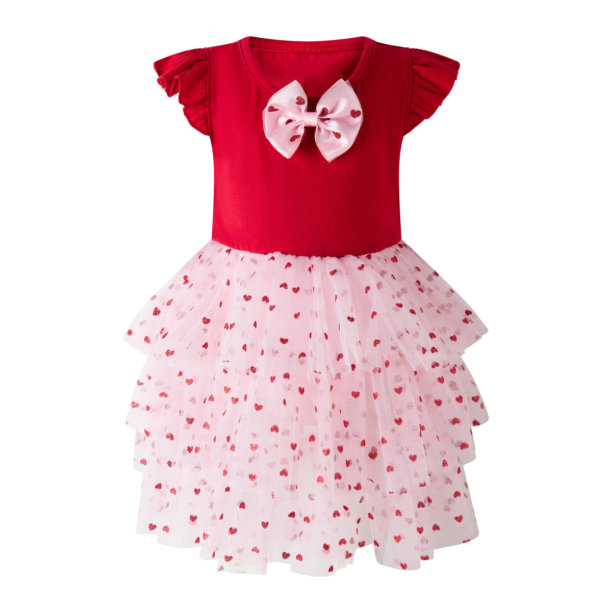 Heart Tulle Tutu Dress & Hairband