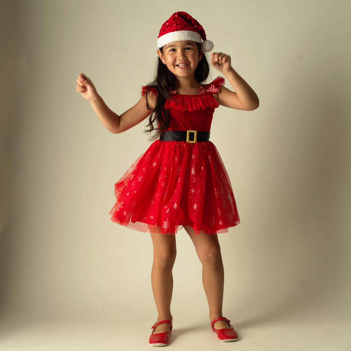 Santa Dress, Cape and Hat Set