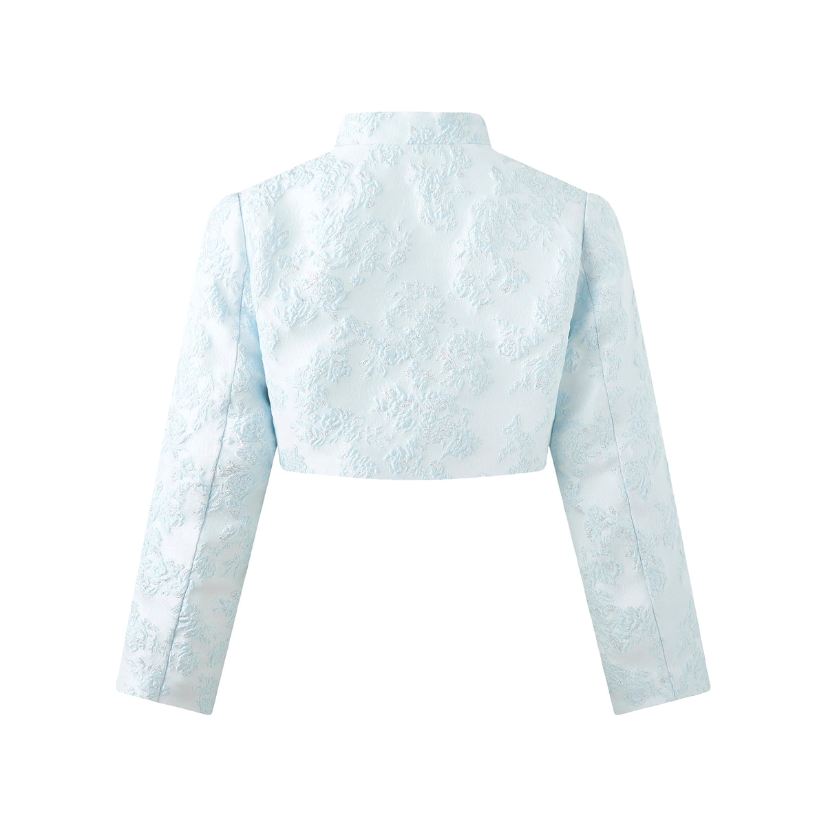 Blue Floral Damask Bolero