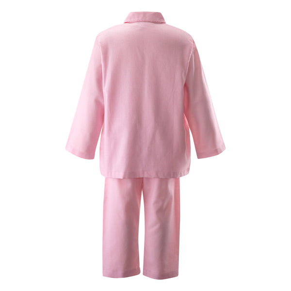 Pink Stripe Trim Long Pyjamas