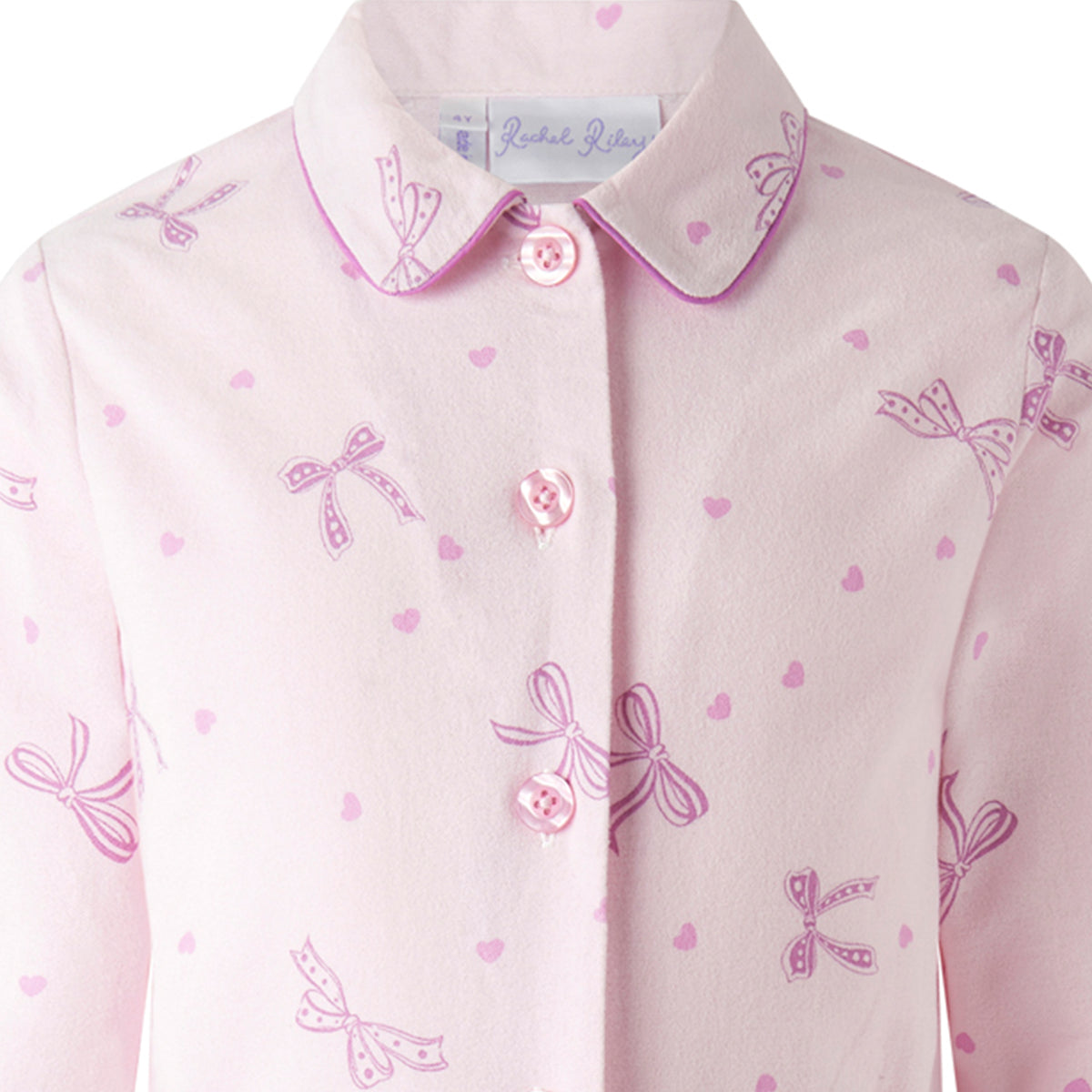 Bow Flannel Classic Pyjamas