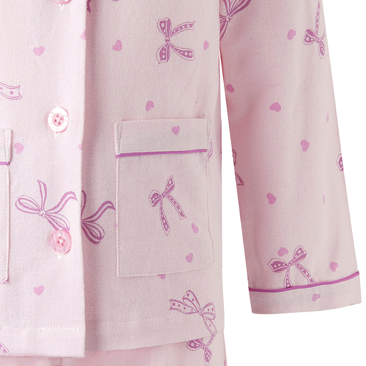 Bow Flannel Classic Pyjamas