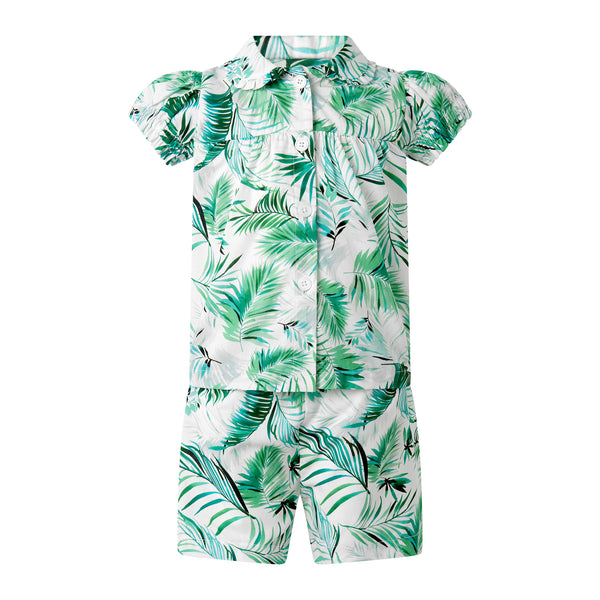 Palm Tree Babydoll Short Pyjamas