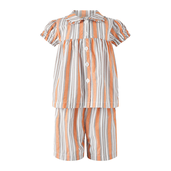 Stripe Babydoll Pyjamas, Orange