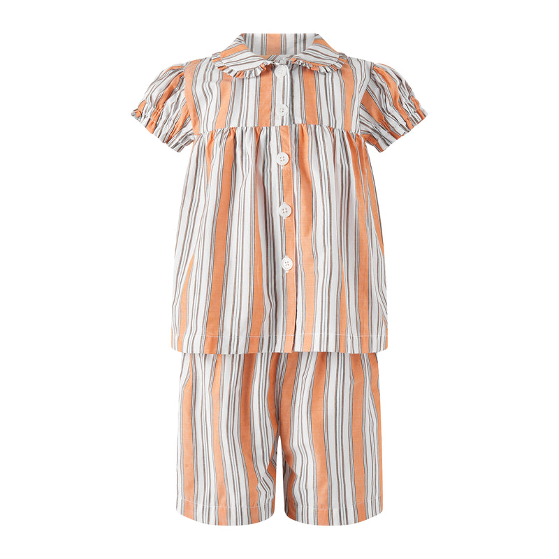 Stripe Babydoll Pyjamas, Orange