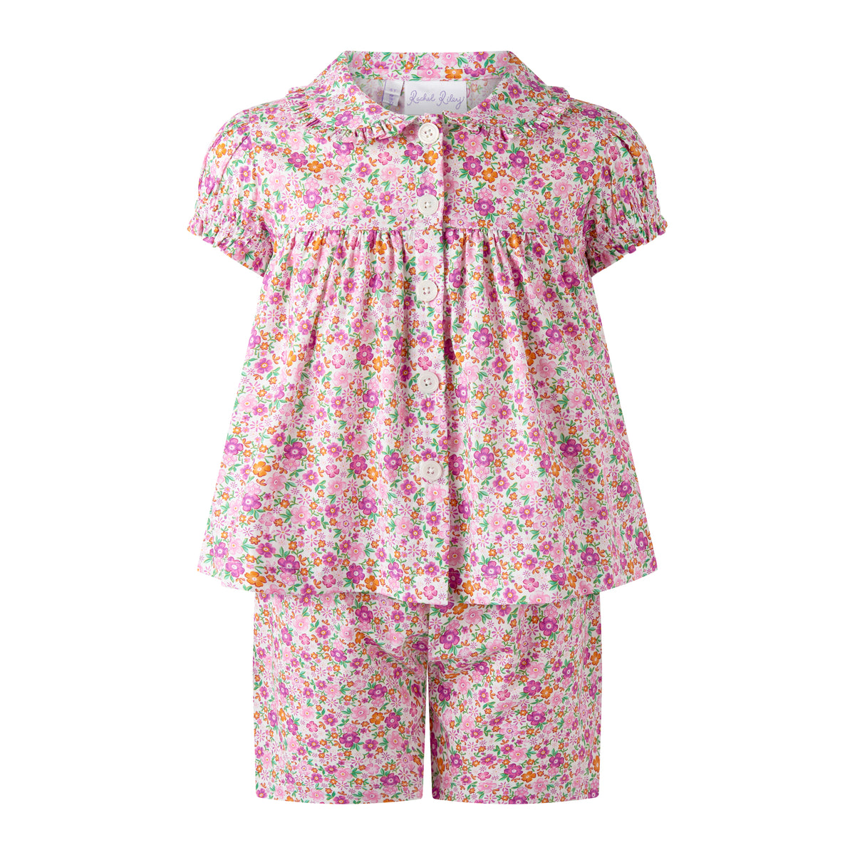 Pink Floral Babydoll Pyjamas