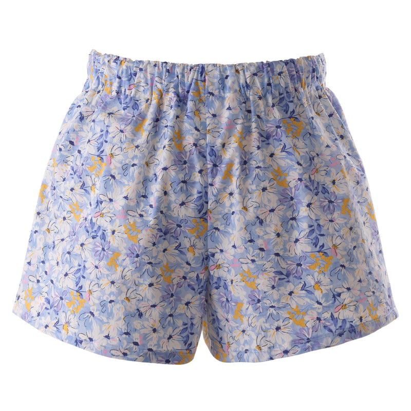 Blue Floral Babydoll Short Pyjamas