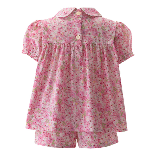 Pink Floral Babydoll Short Pyjamas