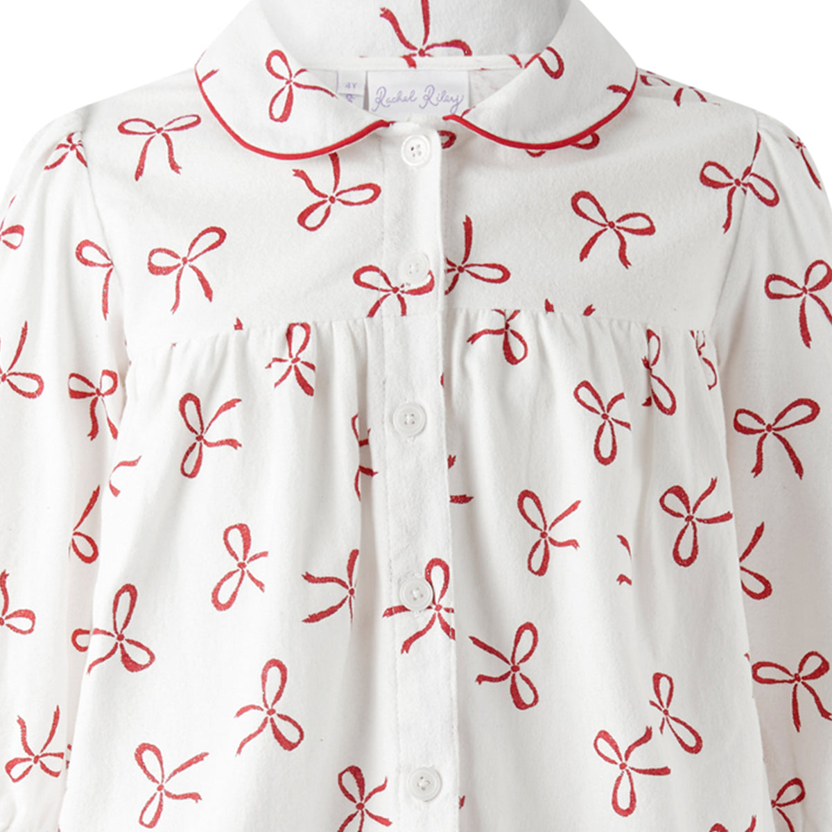 Bow Flannel Babydoll Pyjamas