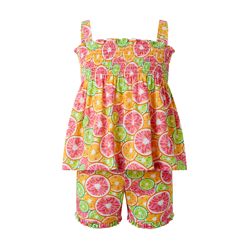 Orange Ruched Pyjamas