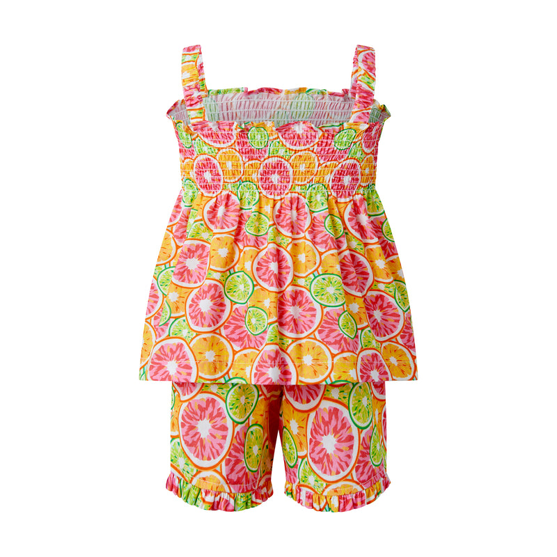 Orange Ruched Pyjamas