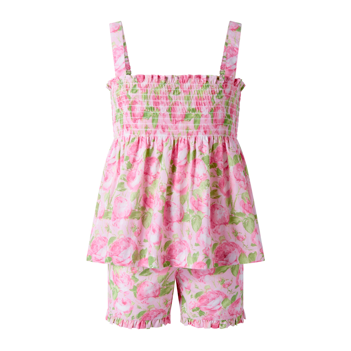 Pink Leafy Peony Pyjamas