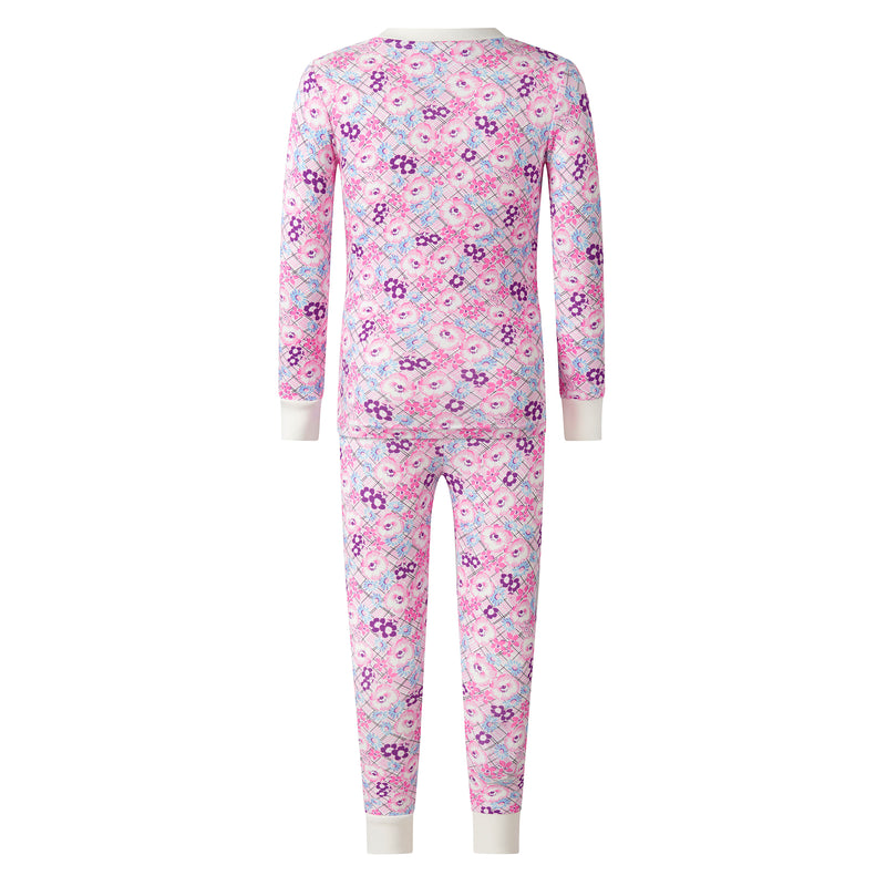 Floral Check Jersey Pyjamas