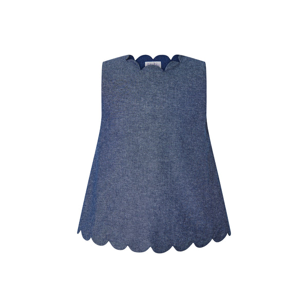 Chambray Scalloped Set