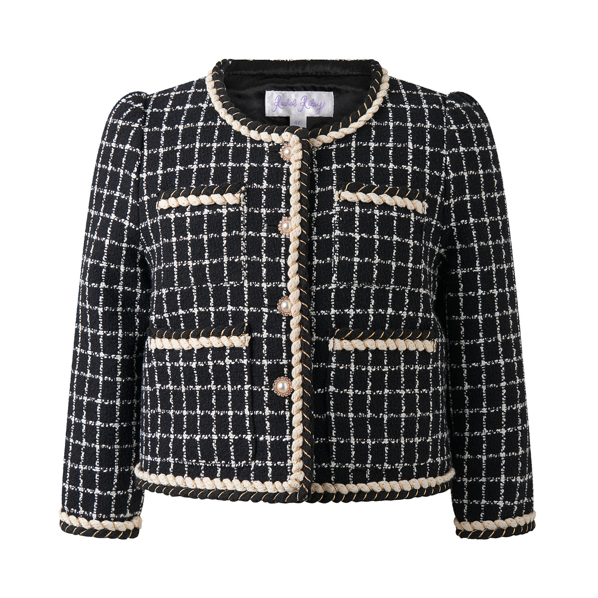 Check Tweed Jacket and Skirt Set
