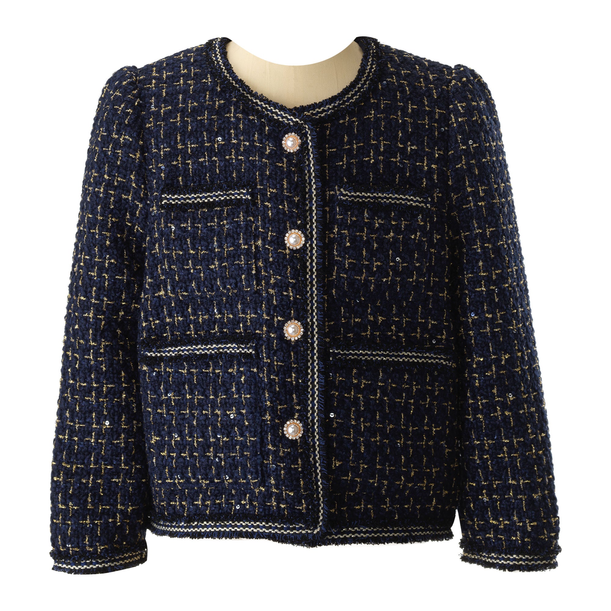 2 Pc Girls Tweed Jacket and Skirt Set