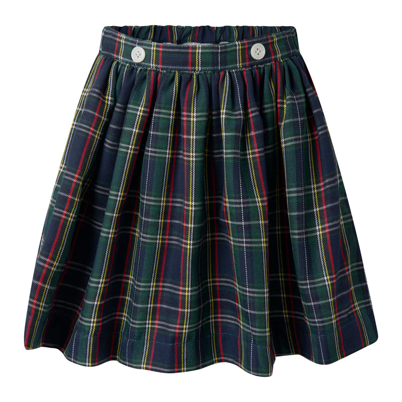 Check Skirt & Blouse Set