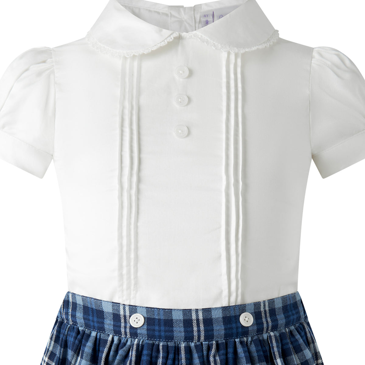 Check Skirt & Blouse Set