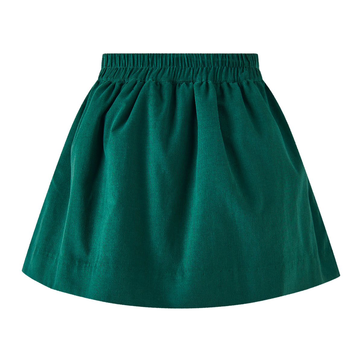 Forest Green Babycord Pull-on Skirt